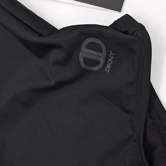 DKNY T-Back One-Piece Swimsuit Black XS - Picture 7 of 14